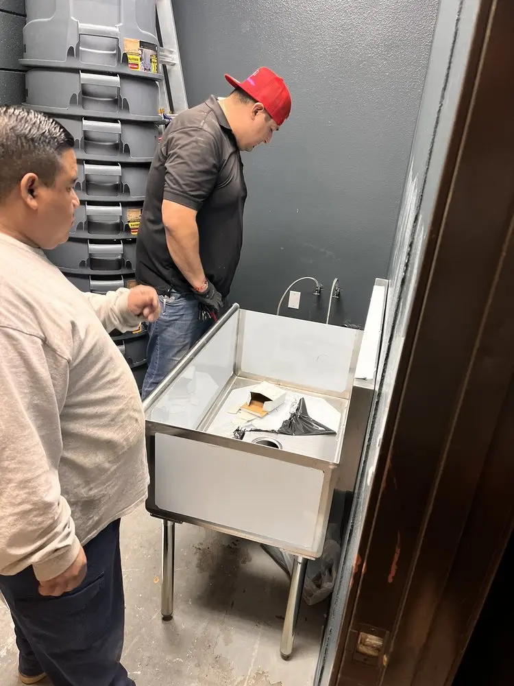 Commercial plumbing and sink installation in City Center